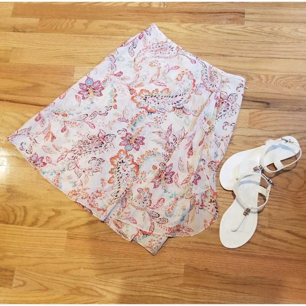 Ann Taylor Silk Flare Skirt